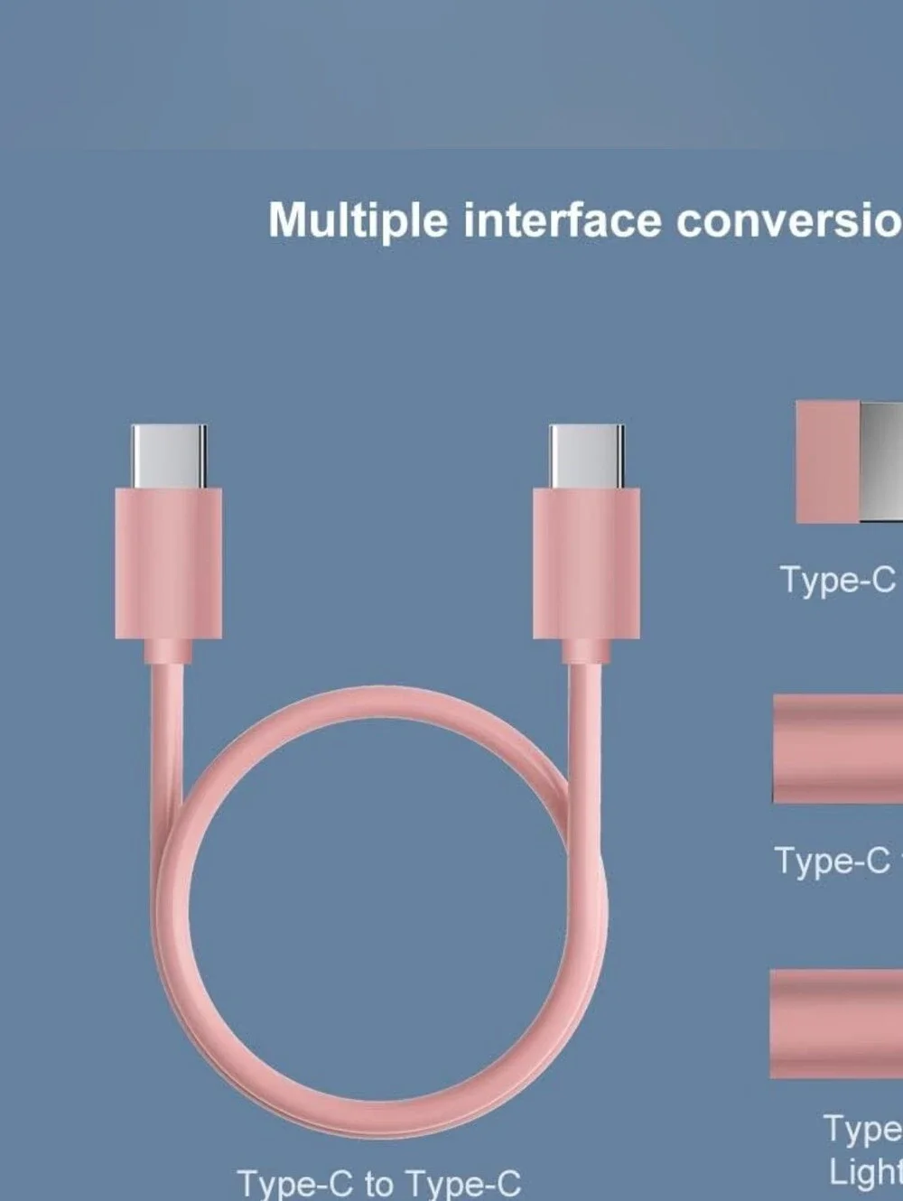 Multi USB-C Adapter Kit, Charging Cable Case USB-C to Type C/Micro/USB-A
